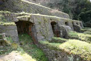 photo, la matière, libre, aménage, décrivez, photo de la réserve,Poison du rat arsenical d'Iwami-argent-mine trace de laboratoire Shimizudani, Ishigaki, Affinage, le mien, Fukuishi déposent