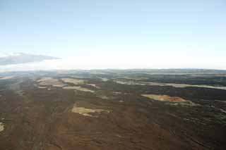 Foto, materieel, vrij, landschap, schilderstuk, bevoorraden foto,Hawaii Eiland luchtfotografie, Lava, Dode boom, Krak in hét gemaald, Woestijn