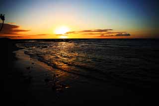 Foto, materieel, vrij, landschap, schilderstuk, bevoorraden foto,Hawaii Island beach, , , , 