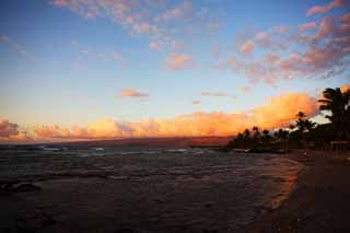 Foto, materieel, vrij, landschap, schilderstuk, bevoorraden foto,Hawaii Island beach, , , , 