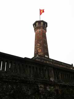 Foto, materieel, vrij, landschap, schilderstuk, bevoorraden foto,Thang Long ruïnes vlag Tower, , , , 