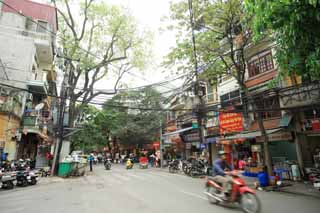 Foto, materieel, vrij, landschap, schilderstuk, bevoorraden foto,Hanoi's Old Town, , , , 