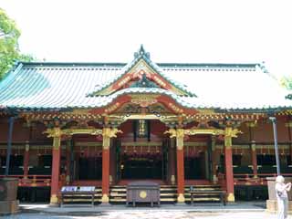 Foto, materieel, vrij, landschap, schilderstuk, bevoorraden foto,Nezu Shrine Main Hall, , , , 