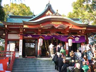 Foto, materieel, vrij, landschap, schilderstuk, bevoorraden foto,De Tamagawa Sengen Shrine, , , , 