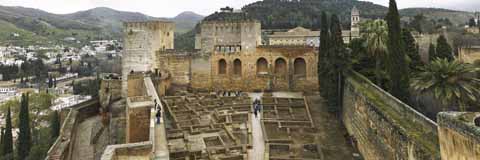 Foto, materieel, vrij, landschap, schilderstuk, bevoorraden foto,Alhambra Alcazaba, , , , 