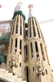 Foto, materieel, vrij, landschap, schilderstuk, bevoorraden foto,De Sagrada Familia!, , , , 