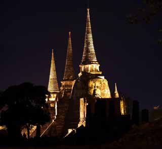 Foto, materieel, vrij, landschap, schilderstuk, bevoorraden foto,Watt pula zee zon troetelen, Wereldwijd cultureel heritage, Boeddhisme, Gebouw, Ayutthaya verblijft