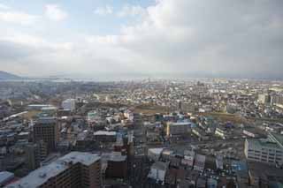 Foto, materieel, vrij, landschap, schilderstuk, bevoorraden foto,Hakodate-shi oprit van het oog, Poort, Wolk, Stad wijk, Poort stad