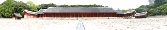 Foto, materieel, vrij, landschap, schilderstuk, bevoorraden foto,Tadashi van het voorouderlijke mausoleum van de Imperial Family, Jongmyo Heiligdom, Godsdienstige dienst, Eerst Keizer, De Imperial Ancestral Temple