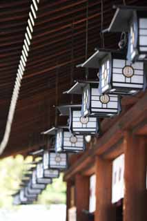 Foto, materieel, vrij, landschap, schilderstuk, bevoorraden foto,Lamp in Kashihara schrijn, Shinto, , Maak, Belichting