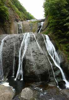 Foto, materieel, vrij, landschap, schilderstuk, bevoorraden foto,Een waterval van Fukuroda, Westing Boeddhist pastoor, Takikawa, Kuji Rivier, Komon Mito