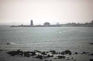 fotografia, materiale, libero il panorama, dipinga, fotografia di scorta,Il hypereight maghi leggendari Mare, miraggio, edificio alto, Cibo cinese, facendo il turista macchia