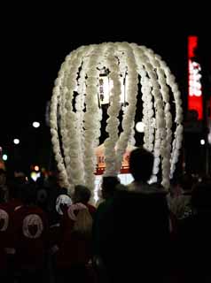 fotografia, materiale, libero il panorama, dipinga, fotografia di scorta,Servizio commemorativo buddista molte lampade, torre per Taho-nyorai, Molti splendono, linea, fiore artificiale