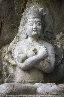 fotografia, materiale, libero il panorama, dipinga, fotografia di scorta,Un'immagine di HangzhouLingyingTemple di Budda scrisse sulla rupe levigata, Buddismo, Ishibotoke, Immagine buddista, Faith