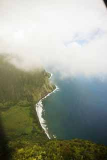 fotografia, materiale, libero il panorama, dipinga, fotografia di scorta,Isola di Hawaii Waimanu Valley, , , , 