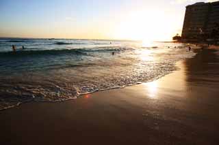 fotografia, materiale, libero il panorama, dipinga, fotografia di scorta,La spiaggia di Waikiki, , , , 