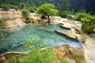 fotografia, materiale, libero il panorama, dipinga, fotografia di scorta,Huanglong ?? Irodorichi, , , , 