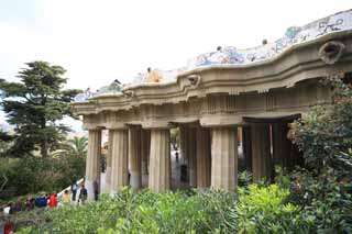 fotografia, materiale, libero il panorama, dipinga, fotografia di scorta,Parco Guell, , , , 