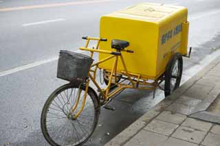 fotografia, materiale, libero il panorama, dipinga, fotografia di scorta,Pechino tre ruote di biciclette, Bicicletta, Triciclo, Trasporto, Pneumatico