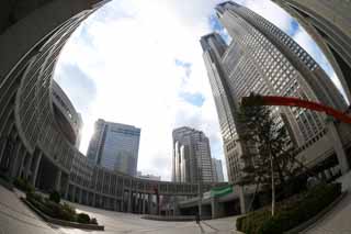 fotografia, materiale, libero il panorama, dipinga, fotografia di scorta,Governo Metropolitano di Tokyo, A molti piani, Subcenter, Tokio governo metropolitano, Costruendo