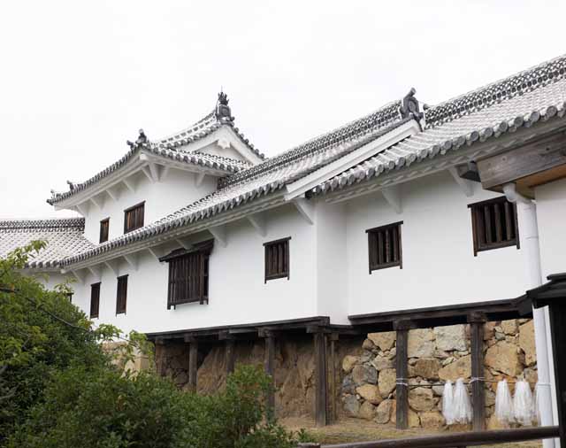 fotografia, materiale, libero il panorama, dipinga, fotografia di scorta,Un remo di Himeji-jo il Castello, Quattro tesori nazionali Arroccano, Sadanori Akamatsu, Shigetaka Kuroda, Hideyoshi Hashiba