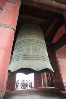 fotografia, materiale, libero il panorama, dipinga, fotografia di scorta,Una torre di campana di Pechino, torre di campana, Keijo, Il tempo segnala, Colpendo una campana