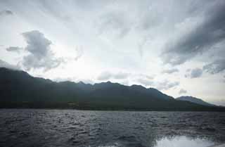 fotografia, materiale, libero il panorama, dipinga, fotografia di scorta,Yakushima, ridgeline, Il mare, rupe, nube