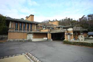 fotografia, materiale, libero il panorama, dipinga, fotografia di scorta,Il Meiji-mura Villaggio Museo Albergo Imperiale ingresso centrista, costruendo del Meiji, L'occidentalizzazione, Edificio di occidentale-stile, Eredità culturale