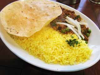 fotografia, material, livra, ajardine, imagine, proveja fotografia,Um prato de arroz fritou com carne, legumes e pó de caril, Cozinhando, Comida, , 