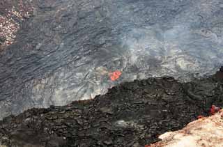 fotografia, material, livra, ajardine, imagine, proveja fotografia,Mt. Kilauea, Lava, A cratera, Puu Oo, Fumaça