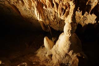 fotografia, material, livra, ajardine, imagine, proveja fotografia,Ishigaki-jima Ilha estalactite caverna, caverna de estalactite, Estalactite, Pedra calcária, caverna