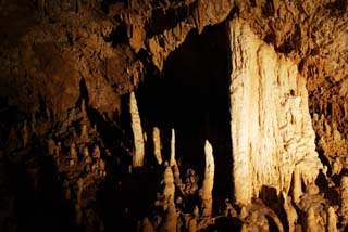 fotografia, material, livra, ajardine, imagine, proveja fotografia,Ishigaki-jima Ilha estalactite caverna, caverna de estalactite, Estalactite, Pedra calcária, caverna