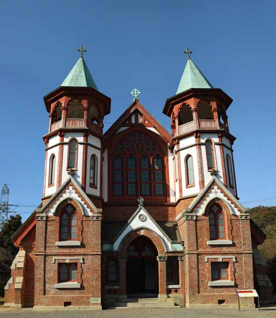 fotografia, material, livra, ajardine, imagine, proveja fotografia,Meiji-mura Aldeia Museu St. o John catedral, construindo do Meiji, A ocidentalização, Edifício de ocidental-estilo, Herança cultural