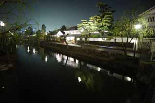 fotografia, material, livra, ajardine, imagine, proveja fotografia,Kurashiki Kurashiki rio, Cultura tradicional, Arquitetura de tradição, Japonês cultiva, A história