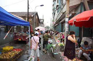 foto,tela,gratis,paisaje,fotografía,idea,Un mercado de ganancia rojo hondo, Mercado, Compartimiento de calle, Compras, Vida