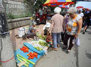 foto,tela,gratis,paisaje,fotografía,idea,Un mercado de ganancia rojo hondo, Mercado, Compartimiento de calle, Compras, Vida