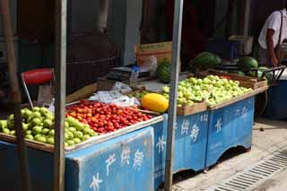 foto,tela,gratis,paisaje,fotografía,idea,Un mercado de ganancia rojo hondo, Mercado, Compartimiento de calle, Compras, Vida