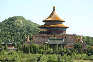 Foto, materieel, vrij, landschap, schilderstuk, bevoorraden foto,Pule Tempel, Cirkel, Chaitya, Lama rijzen, Kegel