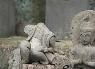 fotografia, materiale, libero il panorama, dipinga, fotografia di scorta,Visto Shangdong vecchio Gohyaku Rakan più scenico, Buddismo, Ishibotoke, Immagine buddista, Realizzazione