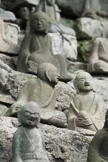 fotografia, materiale, libero il panorama, dipinga, fotografia di scorta,Visto Shangdong vecchio Gohyaku Rakan più scenico, Buddismo, Ishibotoke, Immagine buddista, Realizzazione