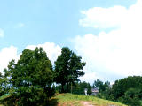 foto,tela,gratis,paisaje,fotografía,idea,Nubes y montañas, Colina, Cielo, Nube, Árboles