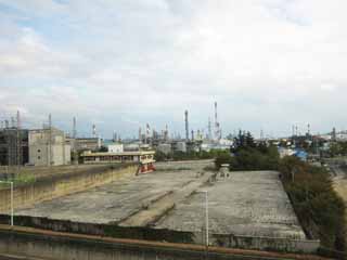 foto,tela,gratis,paisaje,fotografía,idea,La ventana de automóvil, Ferrocarril, Planta, Fábrica, Industria