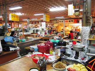 foto,tela,gratis,paisaje,fotografía,idea,Mercado de Gyeongju, Tienda, Una galería, Mercado, Comedor