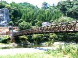 foto,tela,gratis,paisaje,fotografía,idea,Puente colgante, en la montaña, Puente, Suspensión, De madera, 