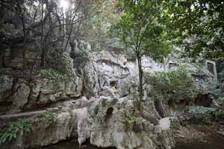 photo,material,free,landscape,picture,stock photo,Creative Commons,It is a seated figure in HangzhouLingyingTemple green wood antral west rock face, Buddhism, Ishibotoke, Buddhist image, Faith