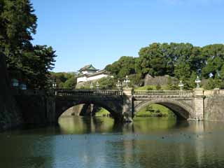 foto,tela,gratis,paisaje,fotografía,idea,Castillo de Edo - jo, Foso, Ishigaki, Puente de piedra, Remo