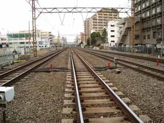 foto,tela,gratis,paisaje,fotografía,idea,Una pista, Vía cuádruple, Ferrocarril, Pista, Cable aéreo