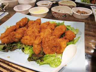 Ôîòî, ìàòåðèàëüíûé, ñâîáîäíûé, ïåéçàæ, ôîòîãðàôèÿ, ôîòî ôîíäà.,Fried oysters, Ãëóáîêèé-fried ïèùà, Fried ïèùà, persimmon, oyster