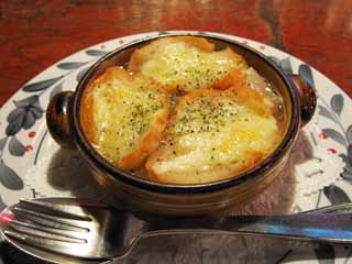 Foto, materiell, befreit, Landschaft, Bild, hat Foto auf Lager,Zwiebelgratinsuppe, Küche, Essen, , 