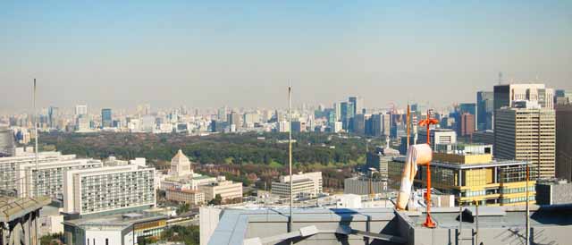 foto,tela,gratis,paisaje,fotografía,idea,Panorama de Tokio, Edificio, El Diet building, El Palacio Imperial, Nagatacho